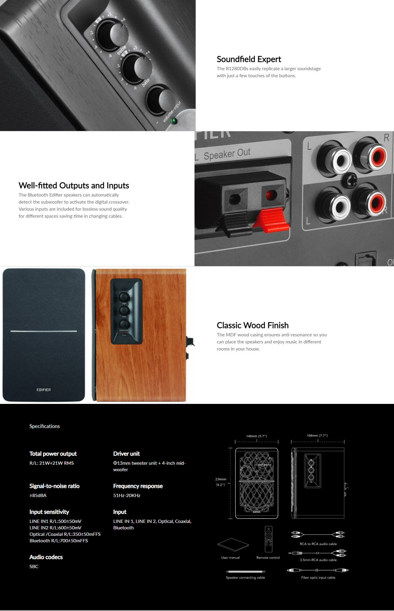 Edifier R1280DBs Bookshelf Speakers 7