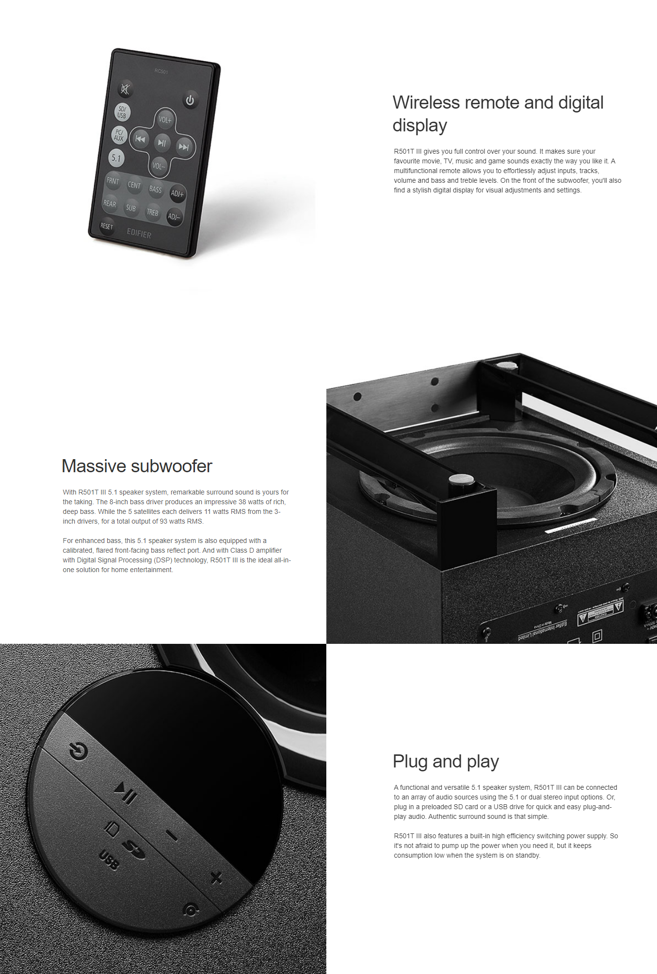 Edifier R501T3 5.1 Versatile Speaker System 1