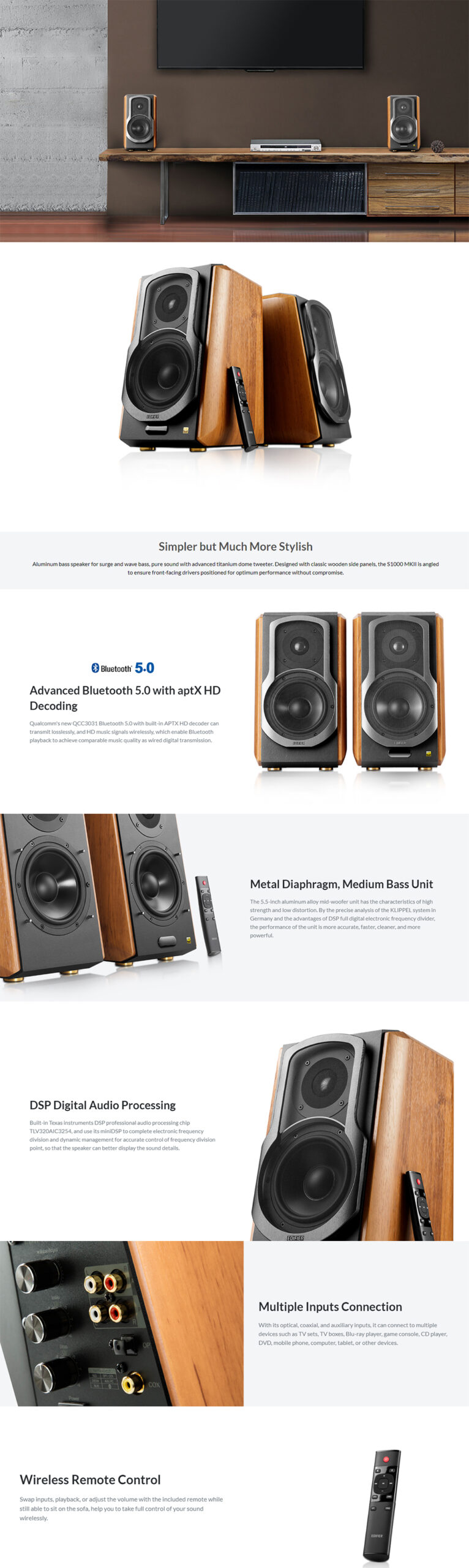 Edifier S1000MKII Audiophile Active Bookshelf Speaker 1 scaled