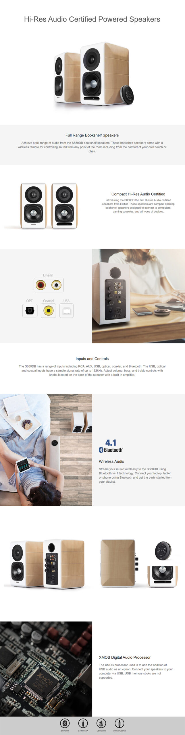 Edifier S880DB Wireless Bookshelf Speaker 4 scaled