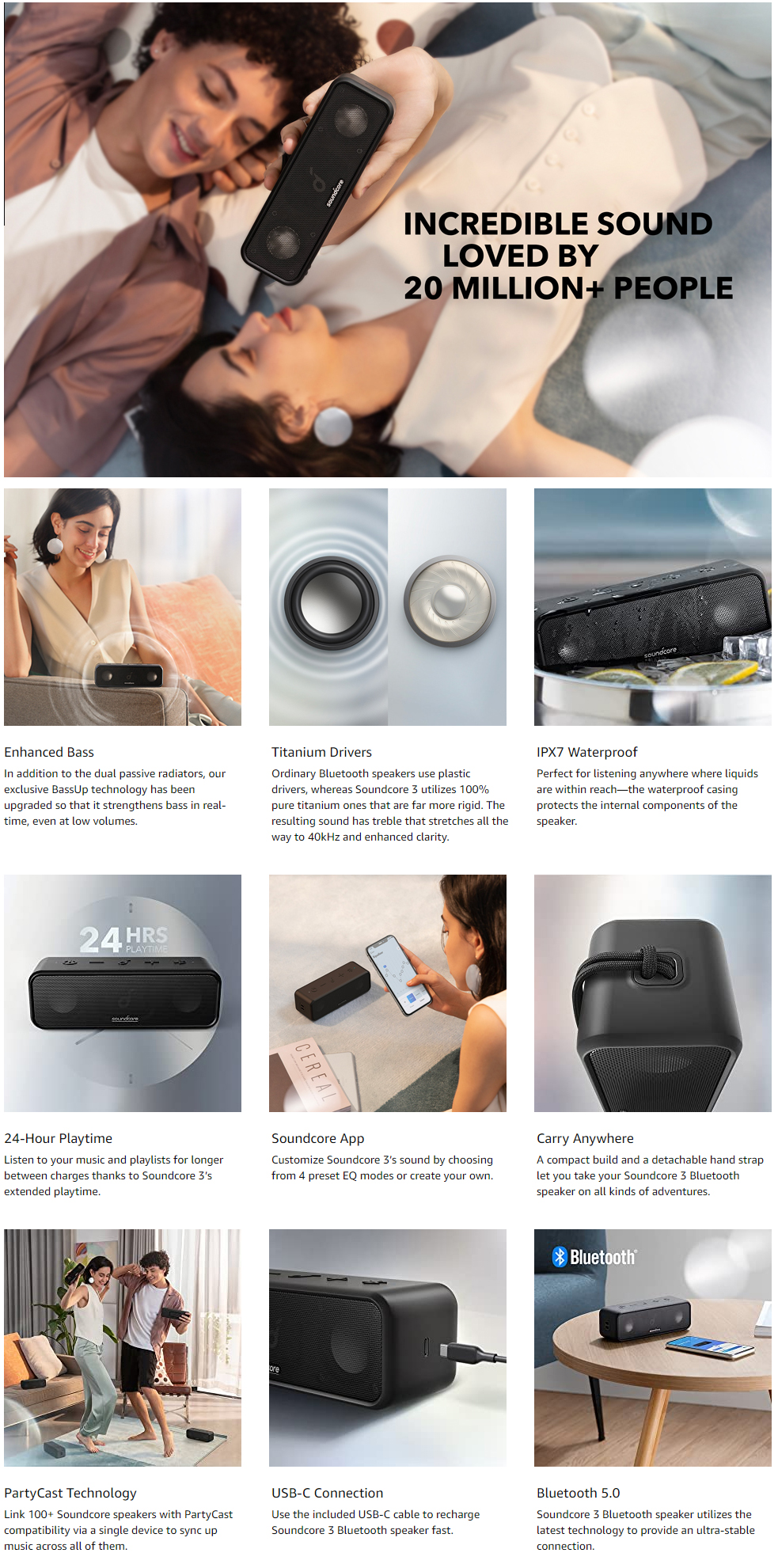 Anker SoundCore 3 Bluetooth Speaker 2