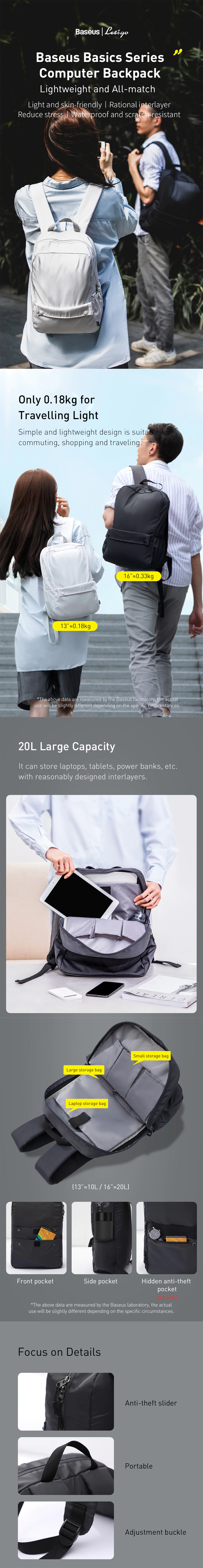 Baseus Basic Series 20L Backpack 3