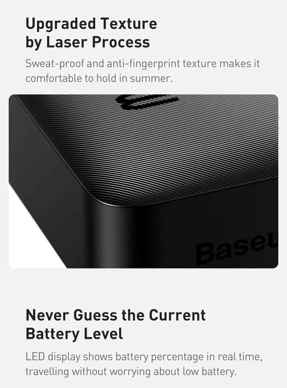 Baseus Bipow 15W 10000mAh Digital Display Power Bank 7