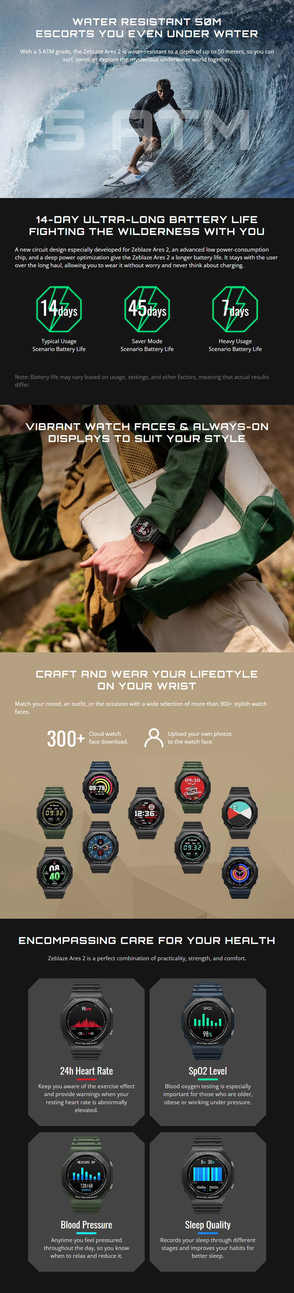 Zeblaze ARES 2 Smart Watch 3
