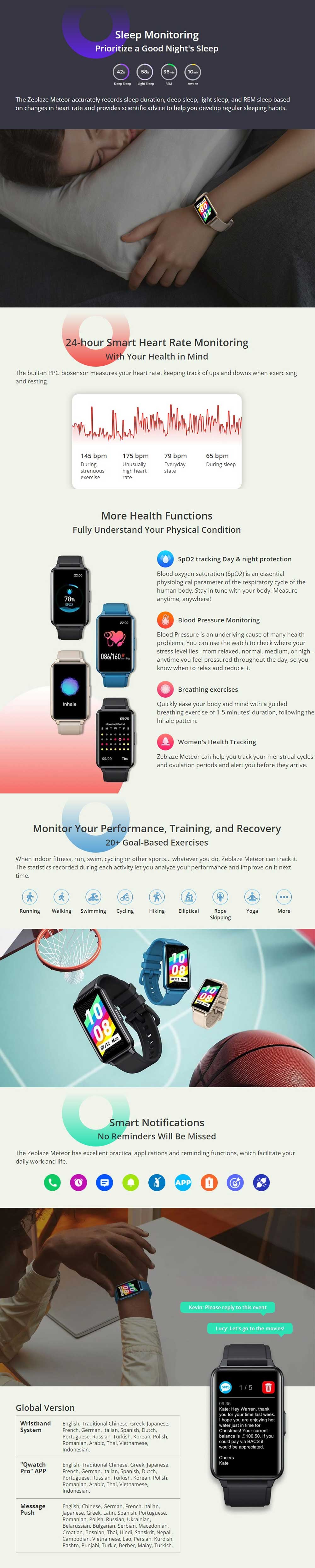 Zeblaze Meteor Smart Watch 3
